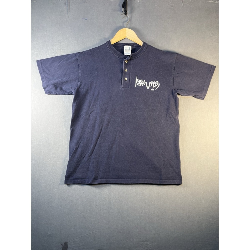 Vintage 1995 Rodeo Wild Henley T Shirt Sz Medium
